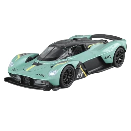 Modellauto im Maßstab 1:32 for Valkyrie Supersportwagen Legierung Automodell Mit Sound Und Licht Pullback Fertiges Automodell(Green) von BOFSMXXNP