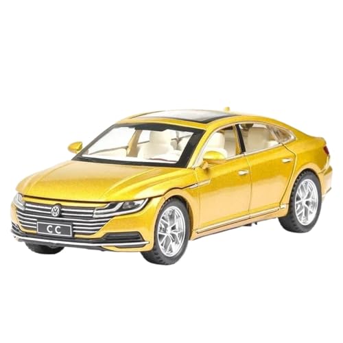 Modellauto im Maßstab 1:32 for Volkswagen CC Legierung Auto Metall Druckguss Modell Sound Und Licht Pull Back Klassische Exquisite Sammlung Ornamente Fertiges Automodell(Gold) von BOFSMXXNP