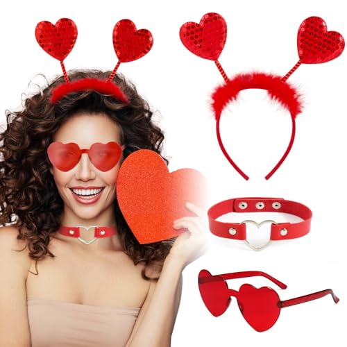 BOFUNX Damen Valentinstag Accessoires (Rot) von BOFUNX