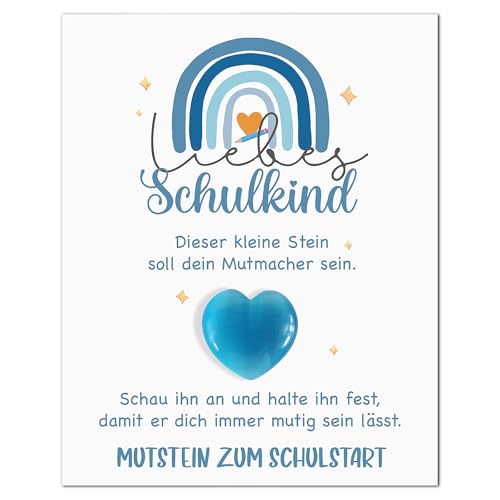 BOFUNX Mutstein Einschulungsgeschenk Schulkind Geschenk, Mutstein + Karte + Organzasäckchen, Schulanfang Schulstart Geschenk Schultüte Geschenk Schultüte Füllung BOFUNX Mutstein Einschulungsgeschenk Schulkind Geschenk, Mutstein + Karte + Organzasäckchen, Schulanfang Schulstart Geschenk Schultüte Geschenk Schultüte Füllung von BOFUNX