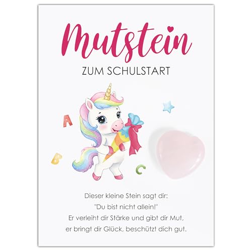 BOFUNX Mutstein Einschulungsgeschenk Schulkind Geschenk, Mutstein + Karte + Organzasäckchen, Schulanfang Schulstart Geschenk Schultüte Geschenk Schultüte Füllung BOFUNX Mutstein Einschulungsgeschenk Schulkind Geschenk, Mutstein + Karte + Organzasäckchen, Schulanfang Schulstart Geschenk Schultüte Geschenk Schultüte Füllung von BOFUNX