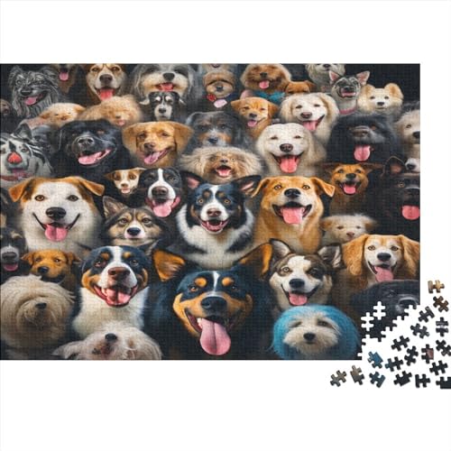 All The DogsPuzzle 500 Teile, Puzzles Für Erwachsene,Puzzle Farbenfrohes,PuzzlePuzzle-Geschenk, Impossible Puzzles, Geschicklichkeitsspiel Für Die Ganze Familie 500pcs (52x38cm) von BOHHO