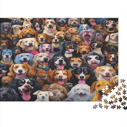 All The DogsPuzzles 500 Teile, PuzzlePuzzle Für Erwachsene, Impossible Puzzle, Geschicklichkeitsspiel Für Die Ganze Familie Die Ganze Familie,Erwachsenen DIY Kit 500pcs (52x38cm) von BOHHO