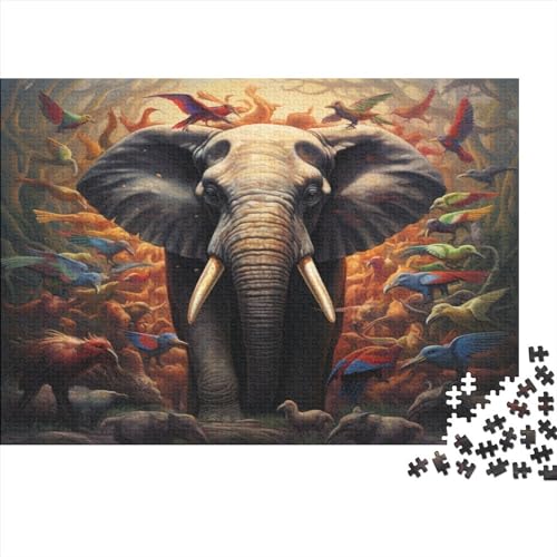 Animal ElephantPuzzle 1000 Teile Für Erwachsene Elephant PuzzlePuzzles Für Erwachsene 1000 Teile Puzzle Lernspiele 1000pcs (75x50cm) von BOHHO