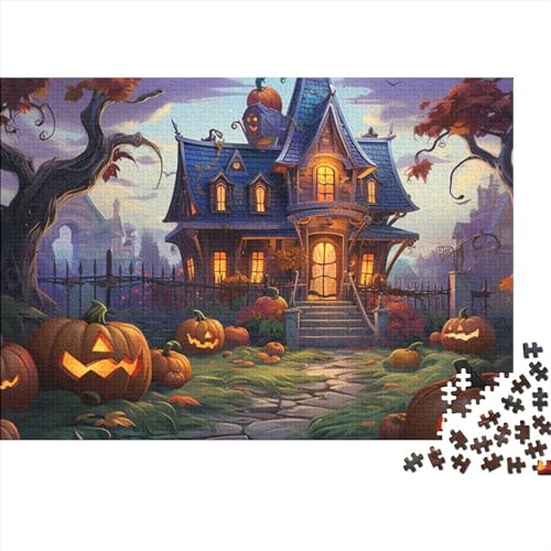Halloween PumpkinPuzzle 1000 Teile,DIY Kit Puzzles Für Erwachsene, Impossible HalloweenPuzzle, Geschicklichkeitsspiel Für Die Ganze Familie,Puzzle Home Dekoration 1000pcs (75x50cm) von BOHHO
