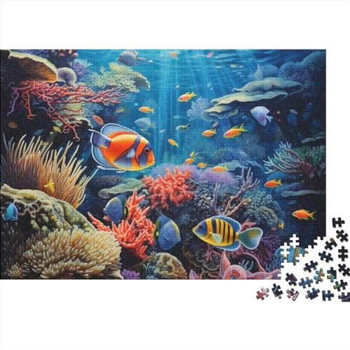 Ocean Coral Ocean WorldPuzzles 1000 Teile, Jigsaw Puzzlespuzzle Für Erwachsene, Impossible Puzzle, Geschicklichkeitsspiel Für Die Ganze Familie Die Ganze Familie,Erwachsenen DIY Kit 1000pcs (75x50cm von BOHHO