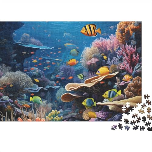 Ocean Coral Ocean WorldPuzzles 300 Teile Erwachsene Jigsaw Puzzlespuzzle Für Erwachπsene Lernspiel Herausforderung Spielzeugfür Die Ganze Familie 300 DIY Kit Teiles Für Erwachsene 300pcs (40x28cm) von BOHHO