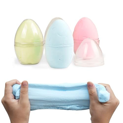 BOHS Schwimmendes Ton-Eier-Set – weich nach dem Spielen, schwimmt im Wasser – perfekt für Tisch, Badewanne, Pool – tolles Oster- und Partygeschenk, 3-teilig von BOHS