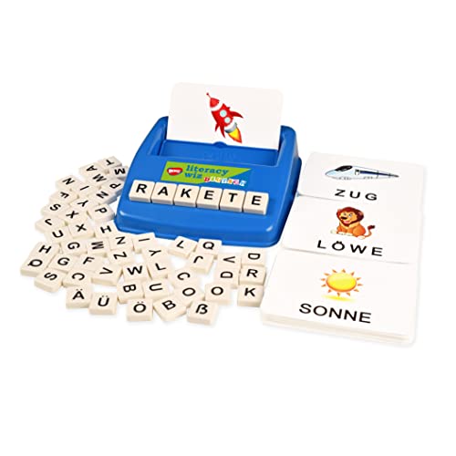 BOHS Deutsches Rechtschreibspiel - 120 Wörter 60 Flash-Karten - Lernspielzeug für das Sprachenlernen im Vorschulalter von BOHS