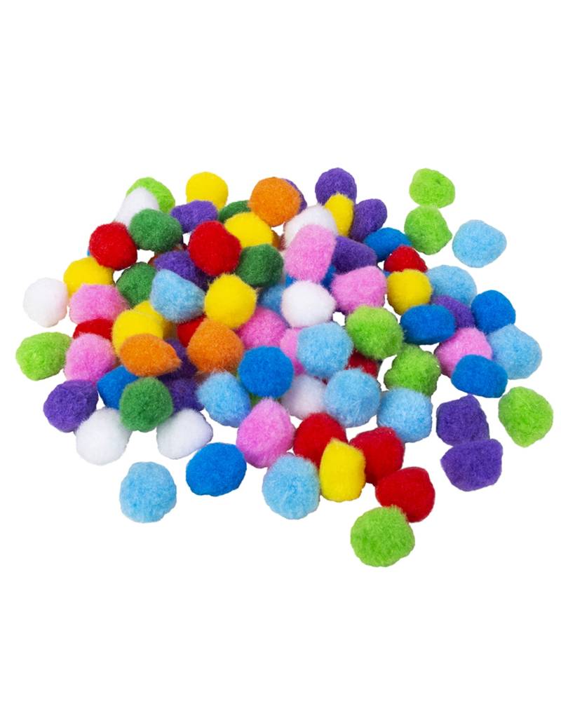 100 bunte Pompons 2 cm für Party-Deko 100 bunte Pompons 2 cm für Party-Deko von BOLAND BV