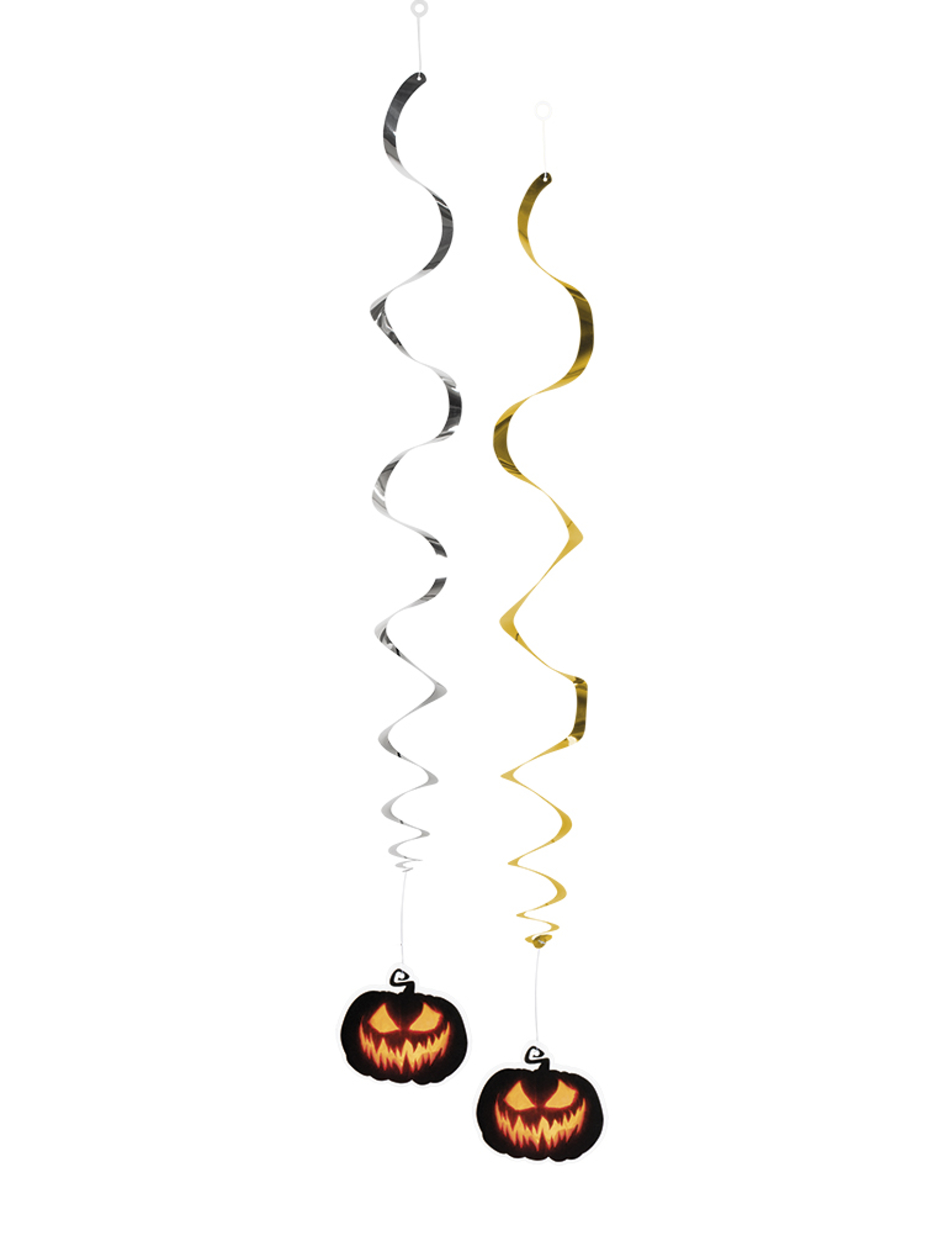 2 Hängegirlanden Kürbis Halloween-Dekoration silber-gold 85cm 2 Hängegirlanden Kürbis Halloween-Dekoration silber-gold 85cm von BOLAND BV