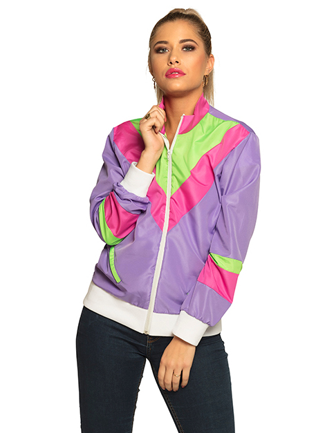 80er Jahre Bad Taste-Joggingjacke für Damen bunt 80er Jahre Bad Taste-Joggingjacke für Damen bunt von BOLAND BV