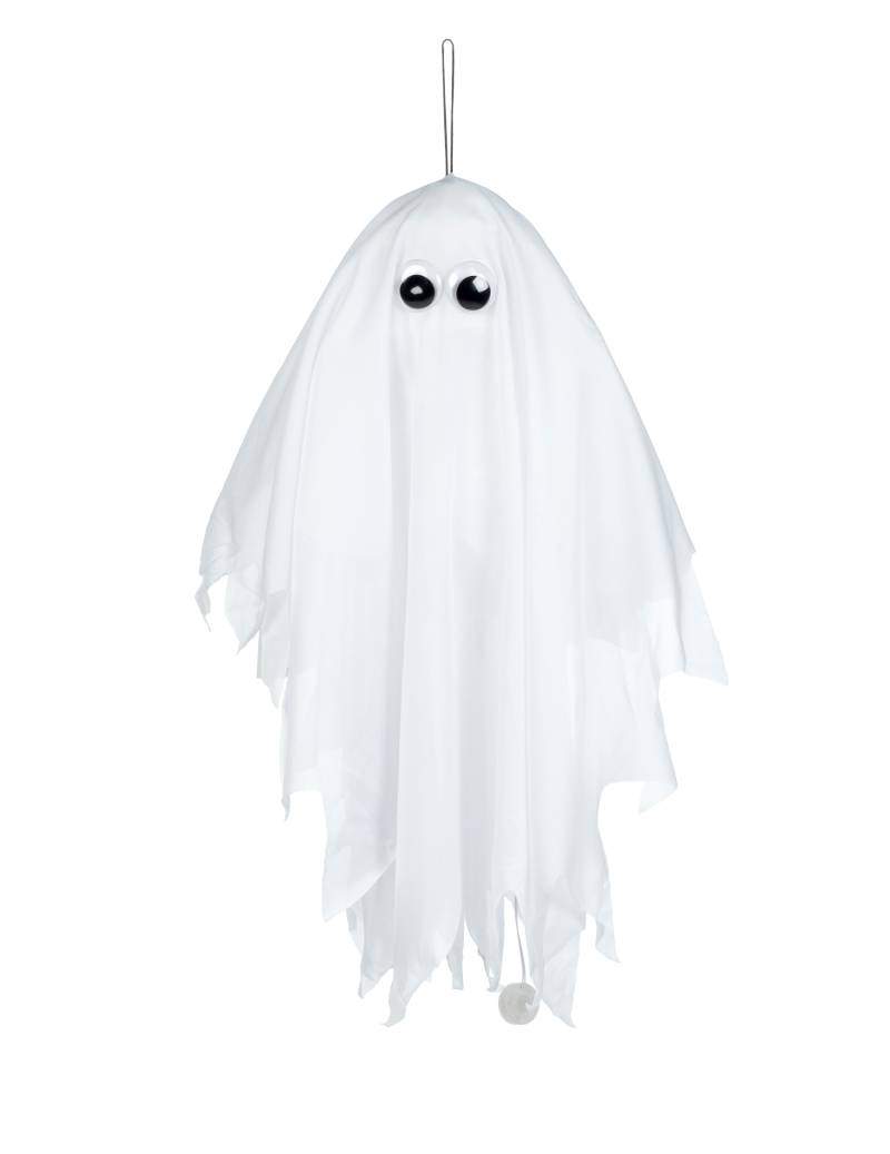 Animierte Geister-Dekofigur Halloween weiß-schwarz 48 cm von BOLAND BV