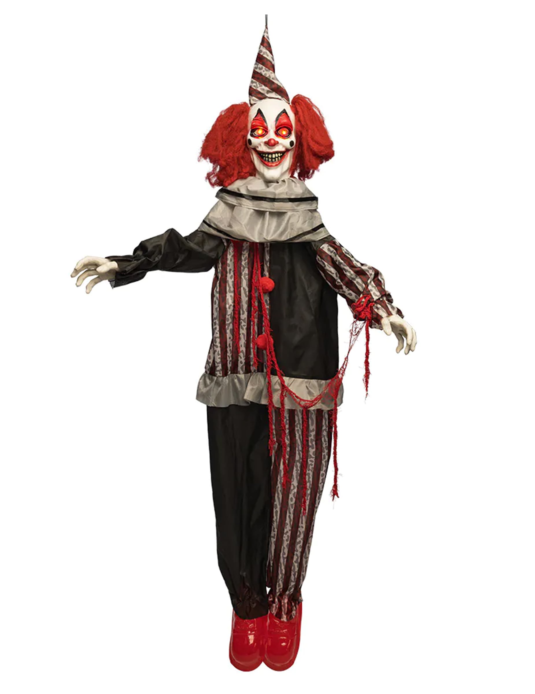 Animierte Hänge-Deko Böser Clown mit Lachen + Bewegung 175 cm Animierte Hänge-Deko Böser Clown mit Lachen + Bewegung 175 cm von BOLAND BV