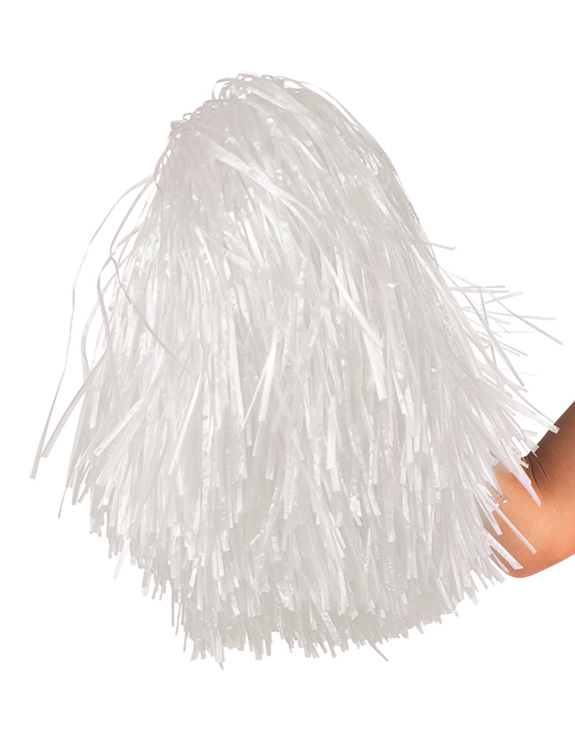 Cheerleaderin-Pompom Kostümzubehör weiss Cheerleaderin-Pompom Kostümzubehör weiss von BOLAND BV