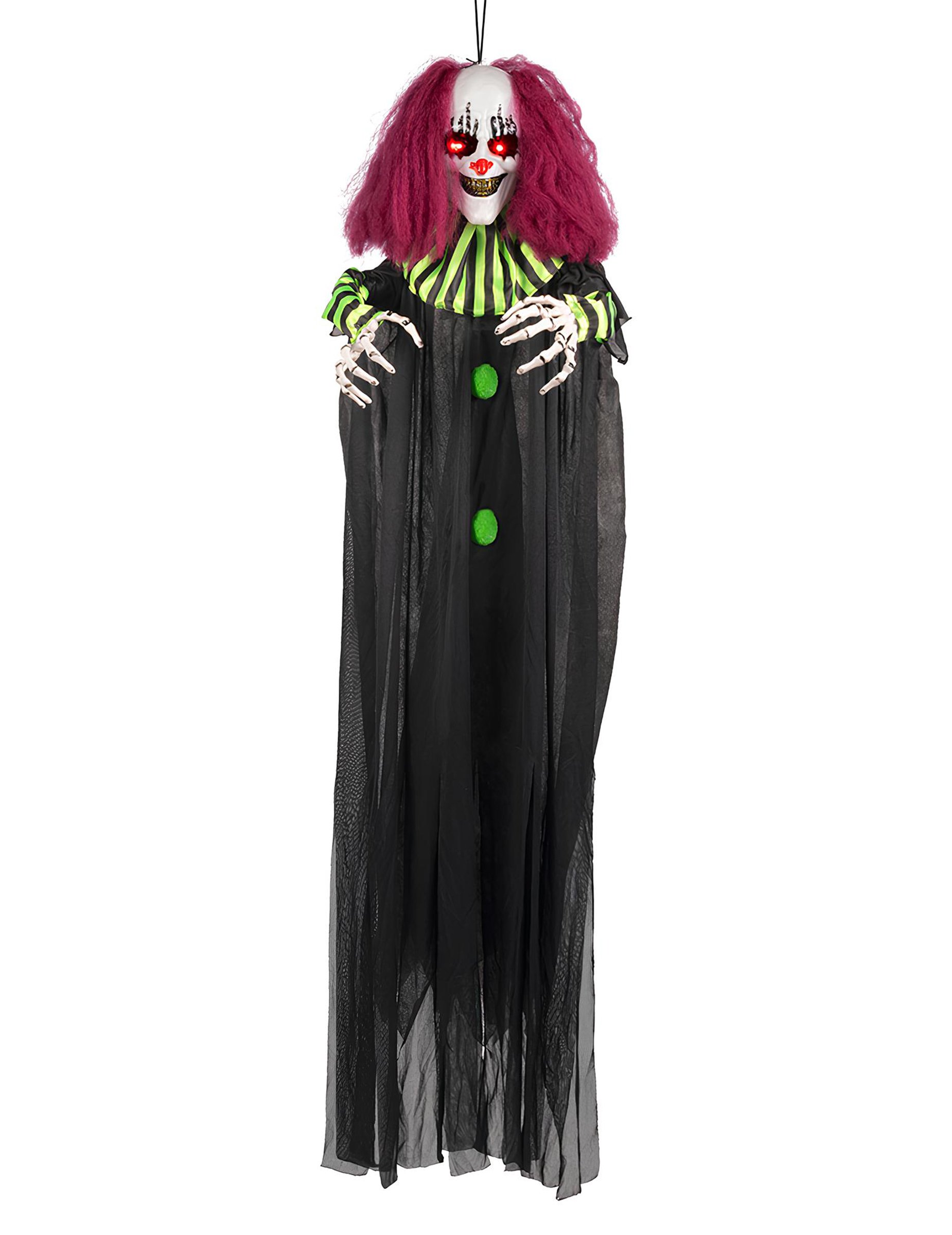 Deko Horrorclown hängend und animiert 130 cm Deko Horrorclown hängend und animiert 130 cm von BOLAND BV