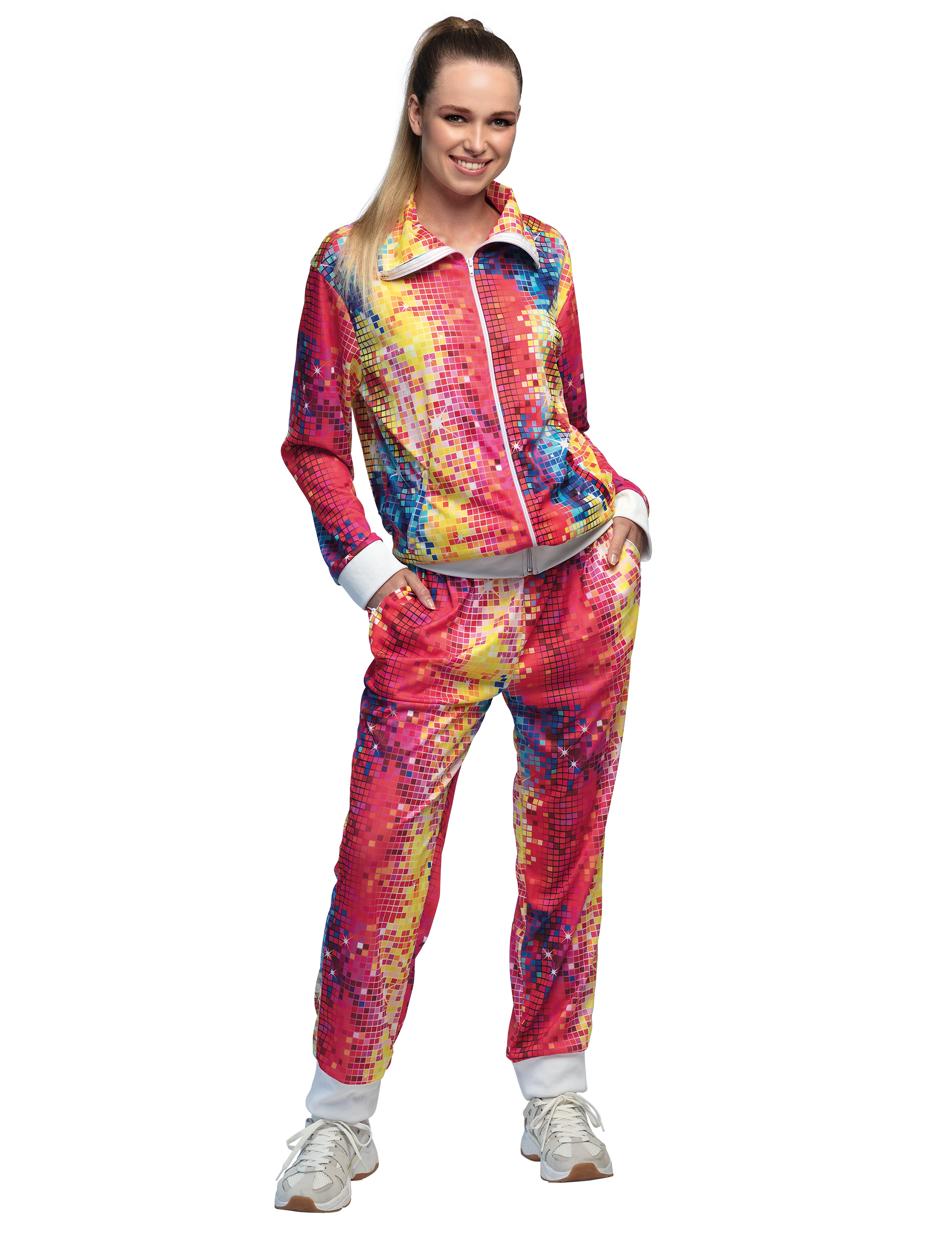Disco-Trainingsanzug Jogginganzug für Damen bunt Disco-Trainingsanzug Jogginganzug für Damen bunt von BOLAND BV