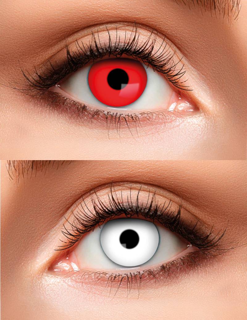 Duo Kontaktlinsen rot und weiß von BOLAND BV