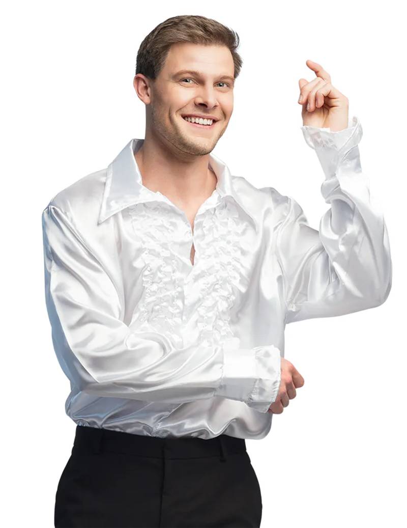 Erwachsenenhemd fürs Tanzlokal in Weiß von BOLAND BV