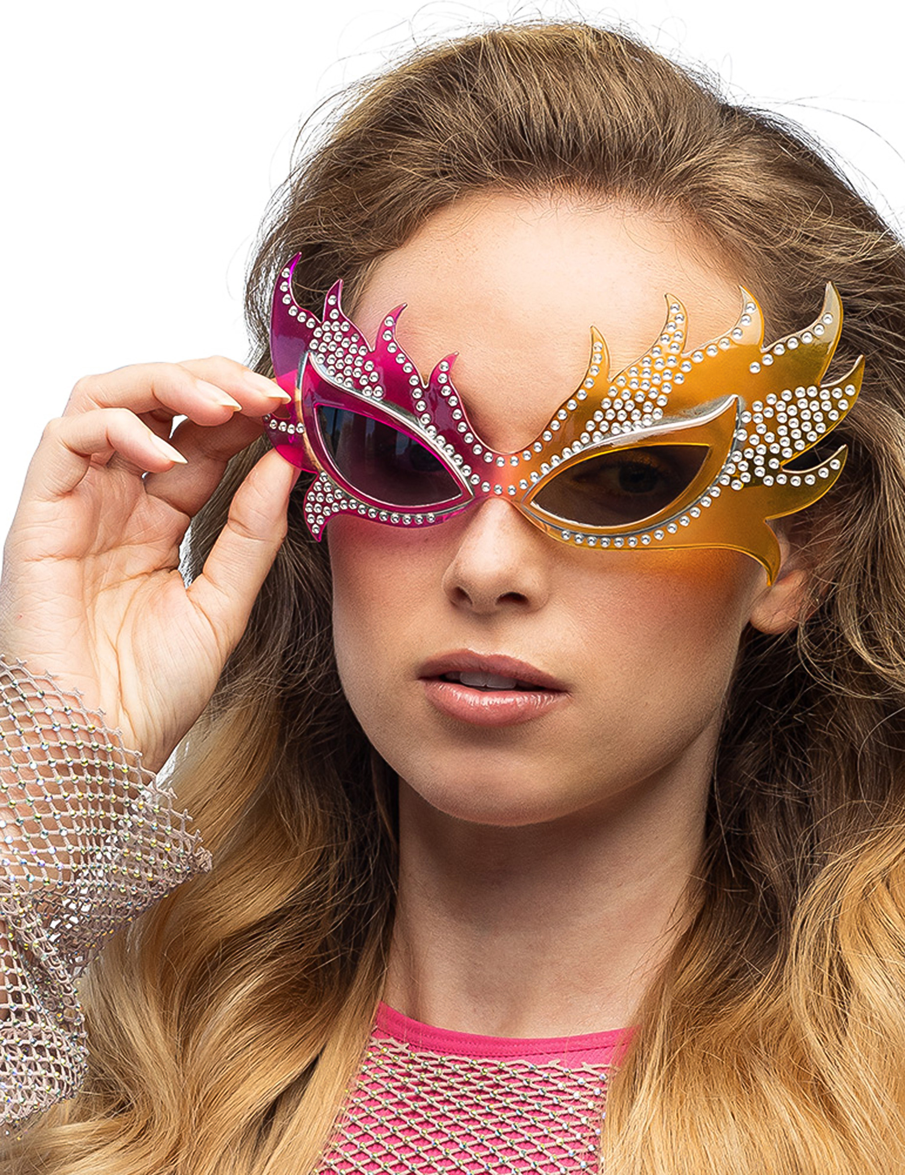 Feuer Sonnenbrille Strass für Erwachsene von BOLAND BV