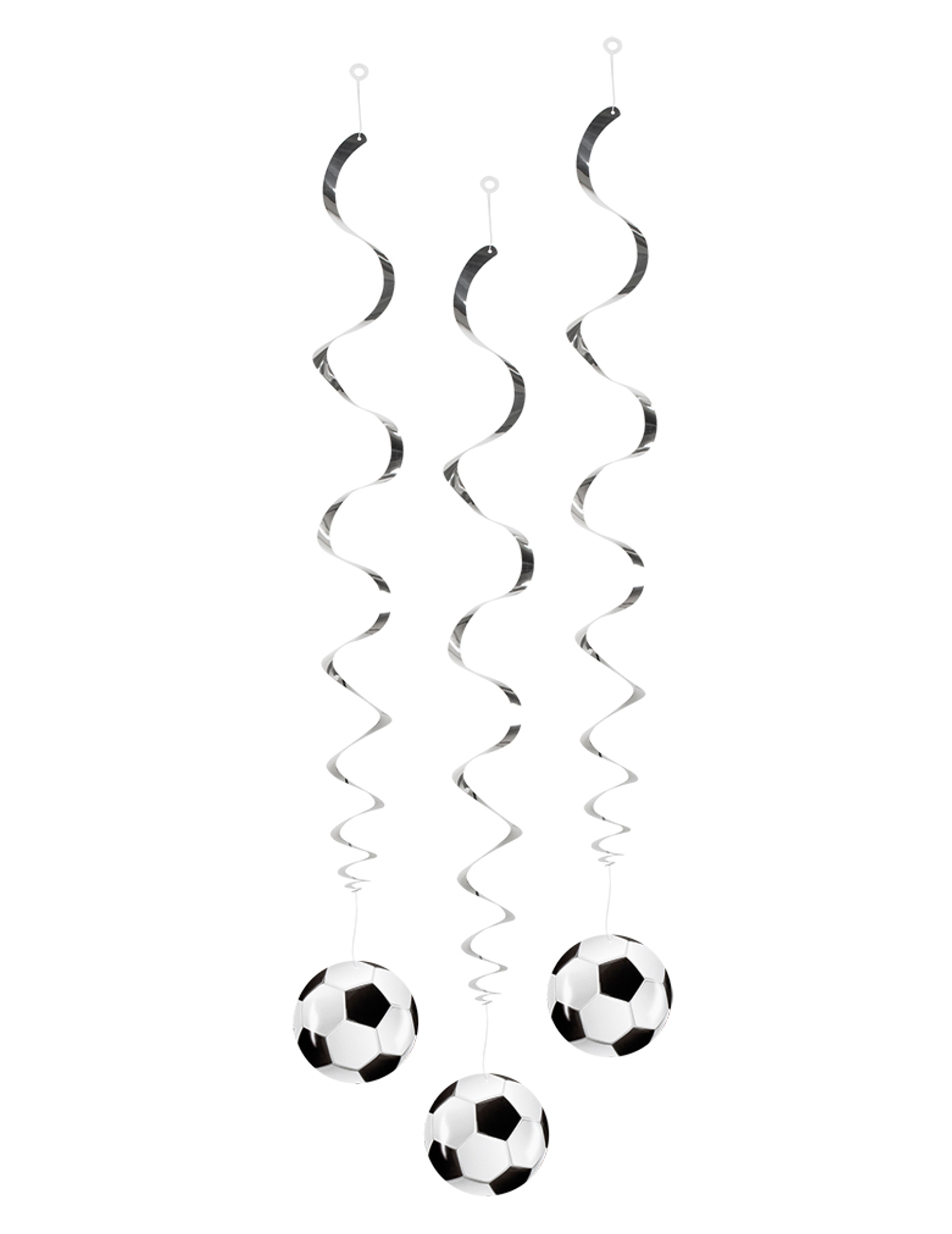 Fußball Hängedekos Partydeko 3 Stück schwarz-weiss 85cm Fußball Hängedekos Partydeko 3 Stück schwarz-weiss 85cm von BOLAND BV