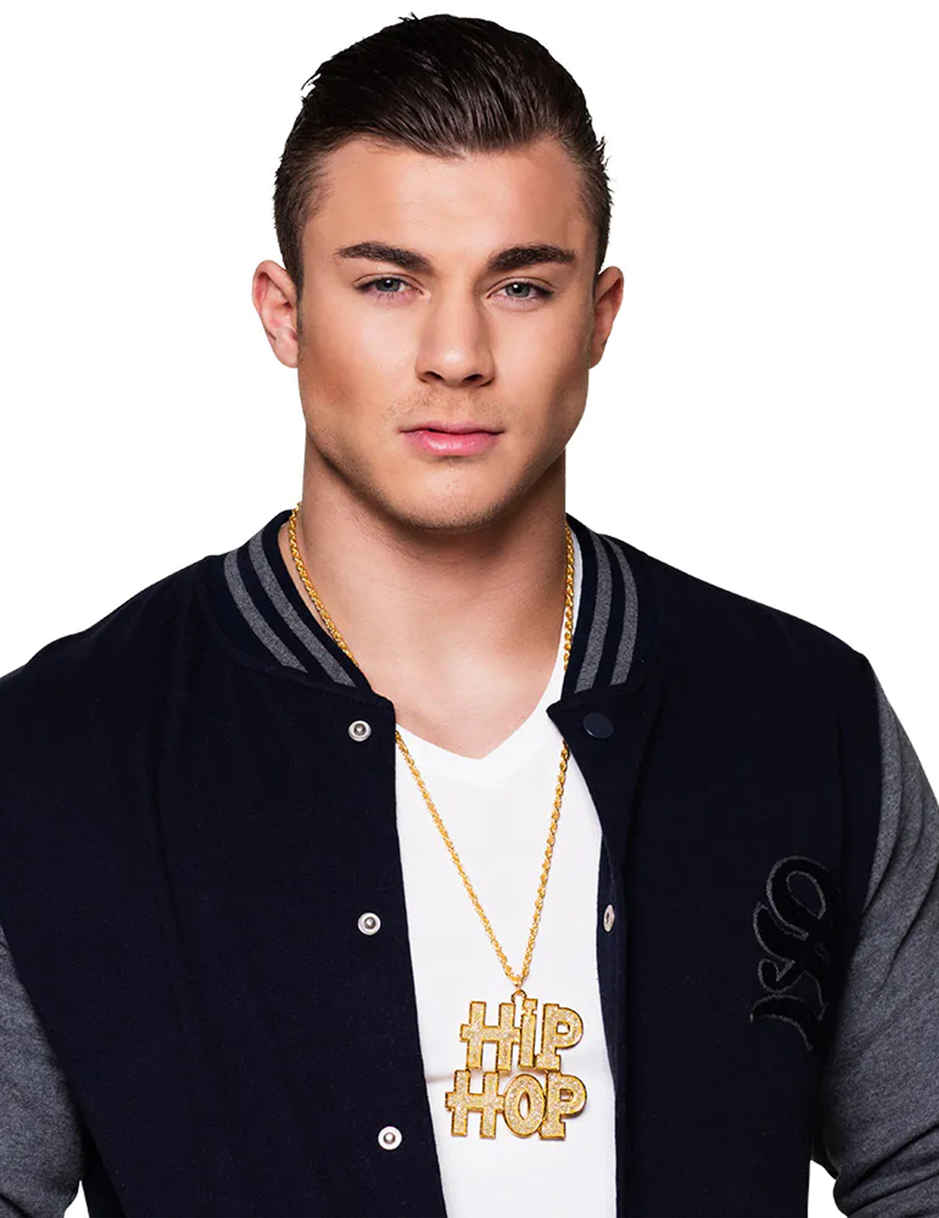 Gangster Kette Halskette Hip Hop für Erwachsene gold von BOLAND BV