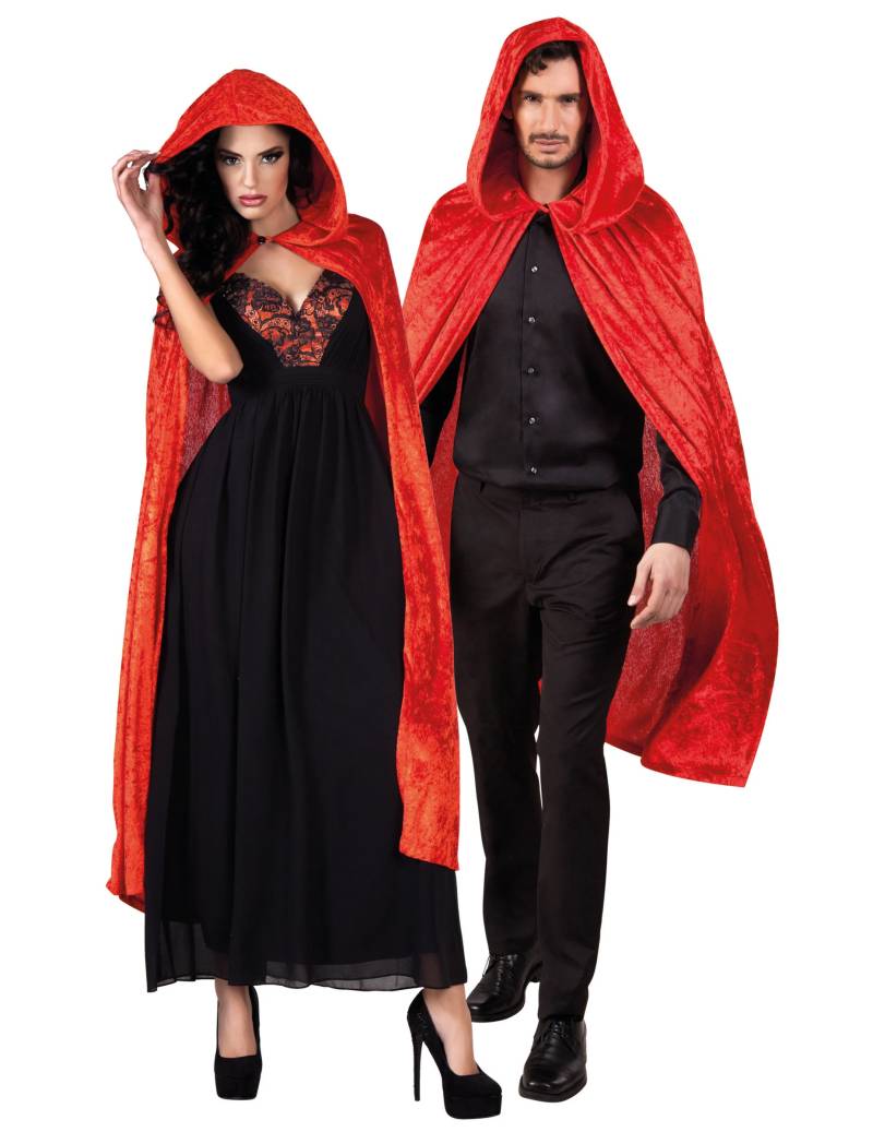 Halloween Umhang Kostumzubehör rot 120 cm von BOLAND BV
