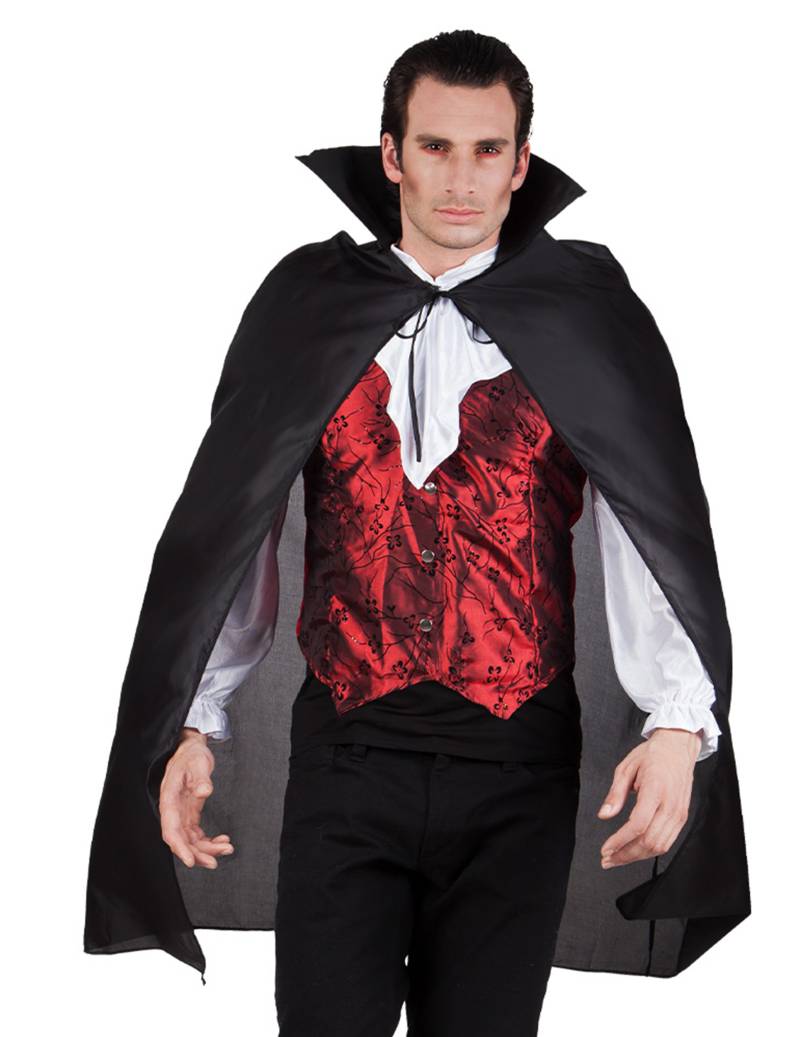 Halloween-Vampirumhang für Erwachsene schwarz von BOLAND BV
