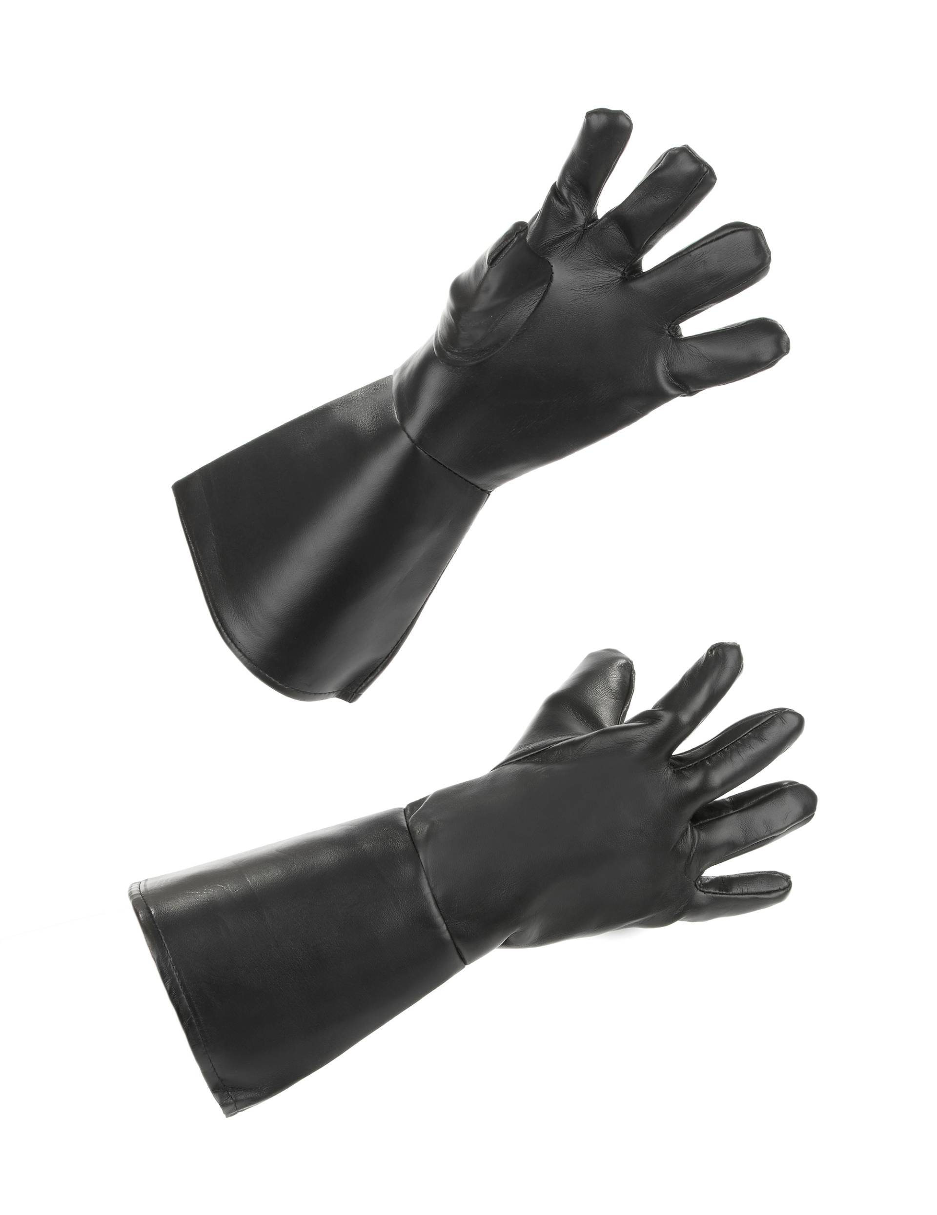 Handschuhe Leder-Optik lang schwarz Handschuhe Leder-Optik lang schwarz von BOLAND BV
