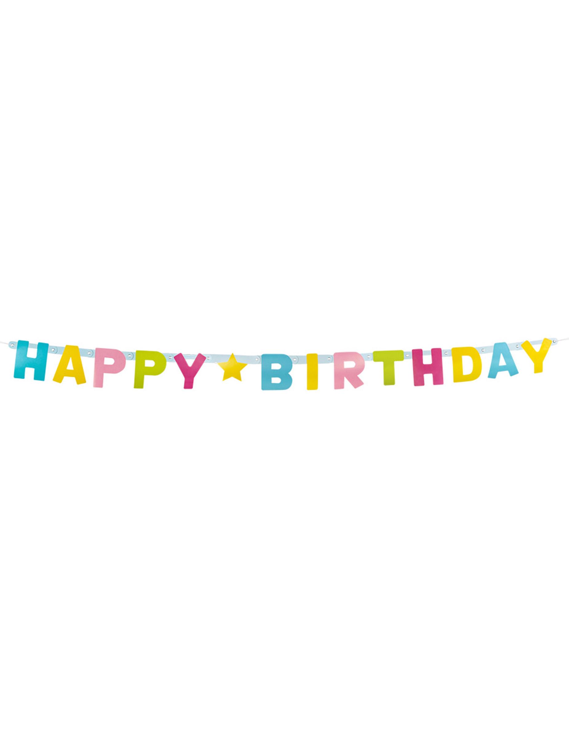Happy Birthday Geburtstags-Girlande bunt 150 cm von BOLAND BV