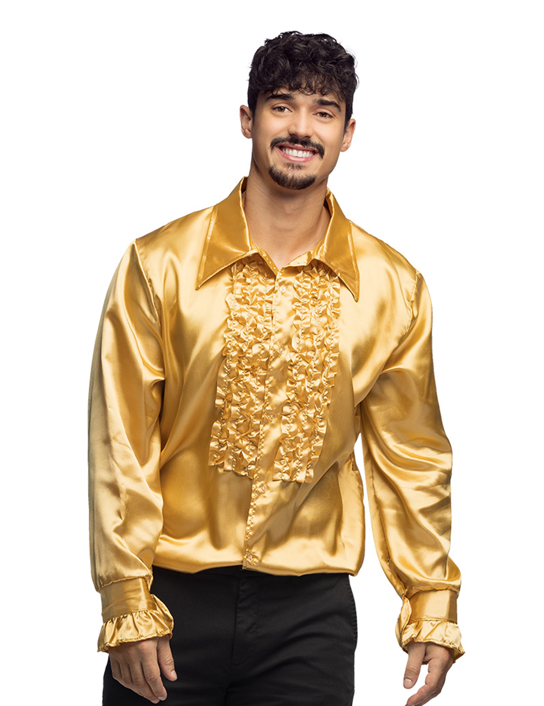 Herren-Disco-Hemd - goldfarben Herren-Disco-Hemd - goldfarben von BOLAND BV