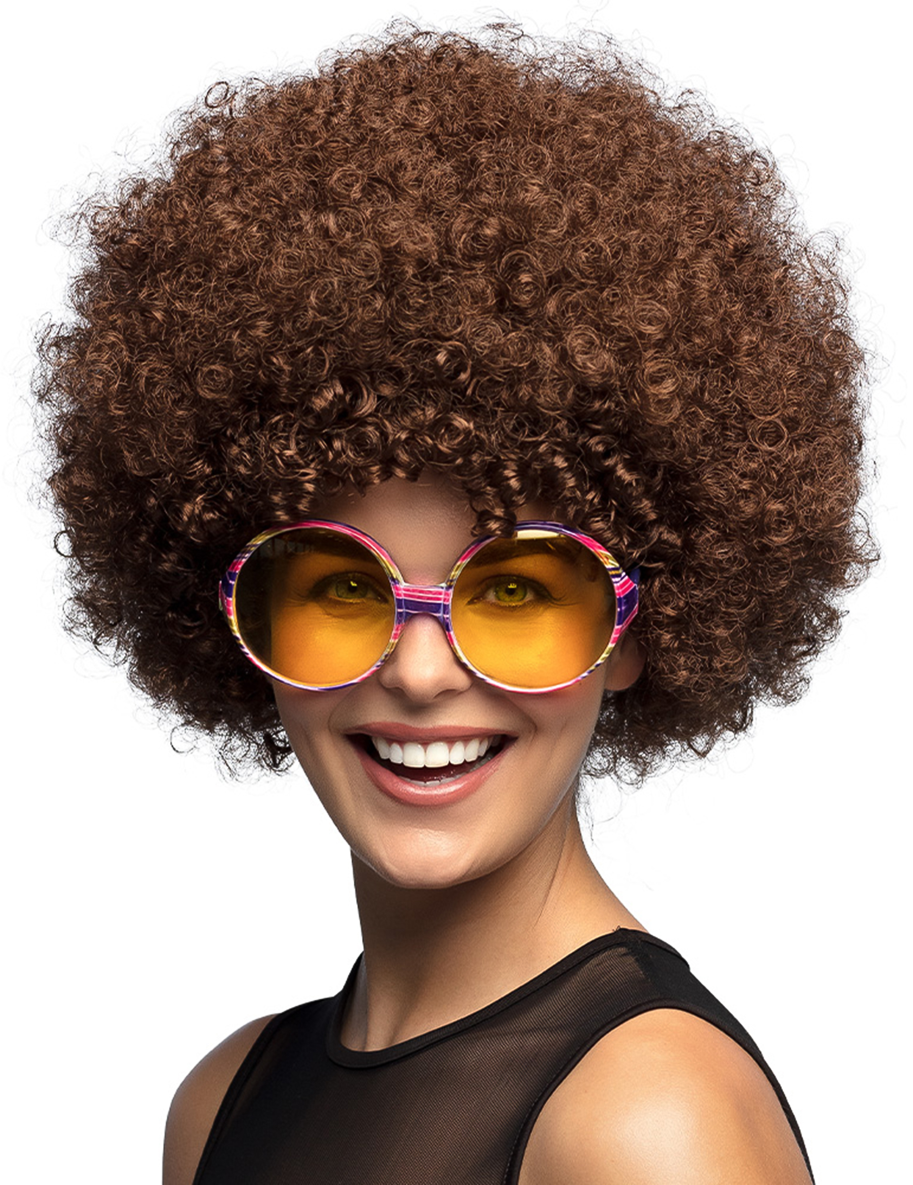 Hippiebrille Erwachsene bunt gestreift Hippiebrille Erwachsene bunt gestreift von BOLAND BV