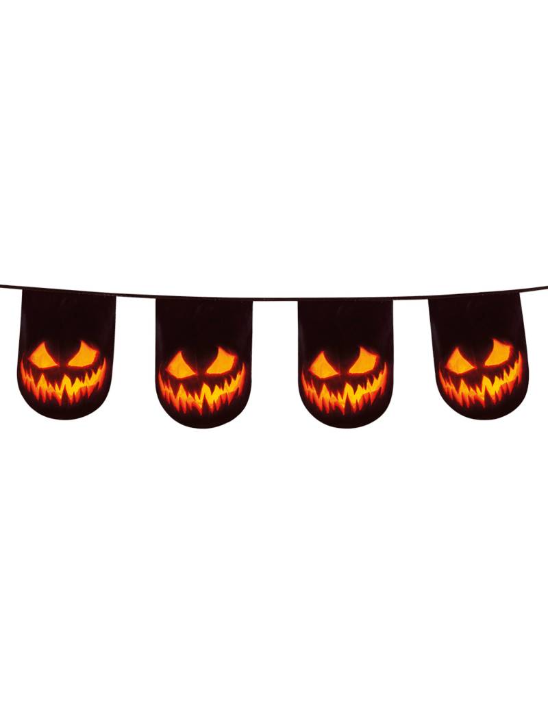 Kürbisgirlande Halloween-Dekoration schwarz-orange 6m von BOLAND BV