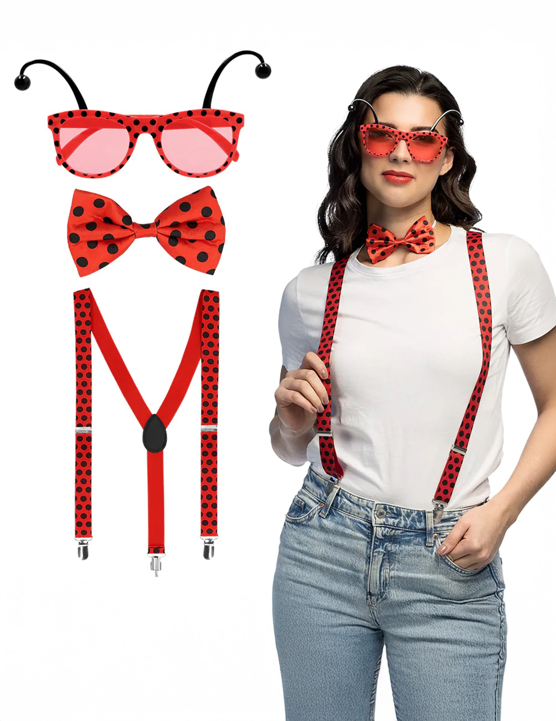 Marienkäfer Kostüm Zubehör Kit für Erwachsene Marienkäfer Kostüm Zubehör Kit für Erwachsene von BOLAND BV