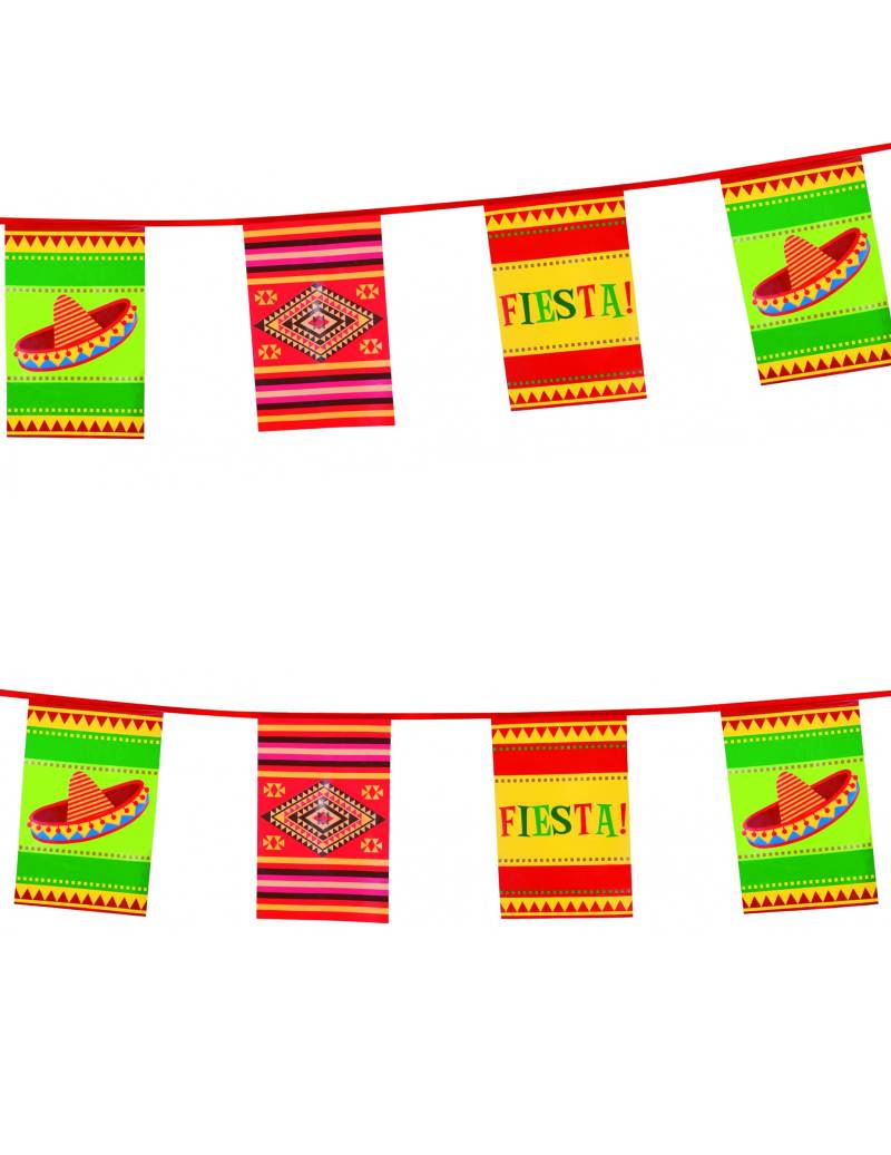 Mexiko-Girlande Party-Deko bunt 10m von BOLAND BV