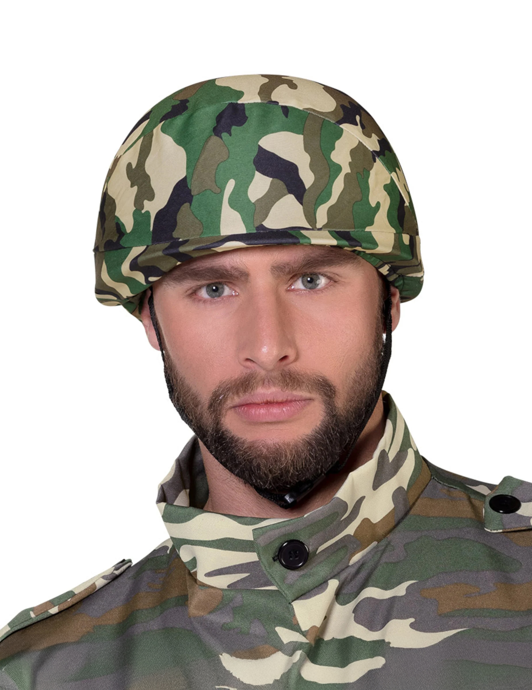 Militärhelm mit Tarnmuster für Kinder Kostüm-Accessoire grün-schwarz-braun Militärhelm mit Tarnmuster für Kinder Kostüm-Accessoire grün-schwarz-braun von BOLAND BV