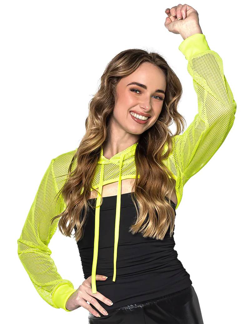 Neon-gelber Netz-Bolero für Damen Neon-gelber Netz-Bolero für Damen von BOLAND BV