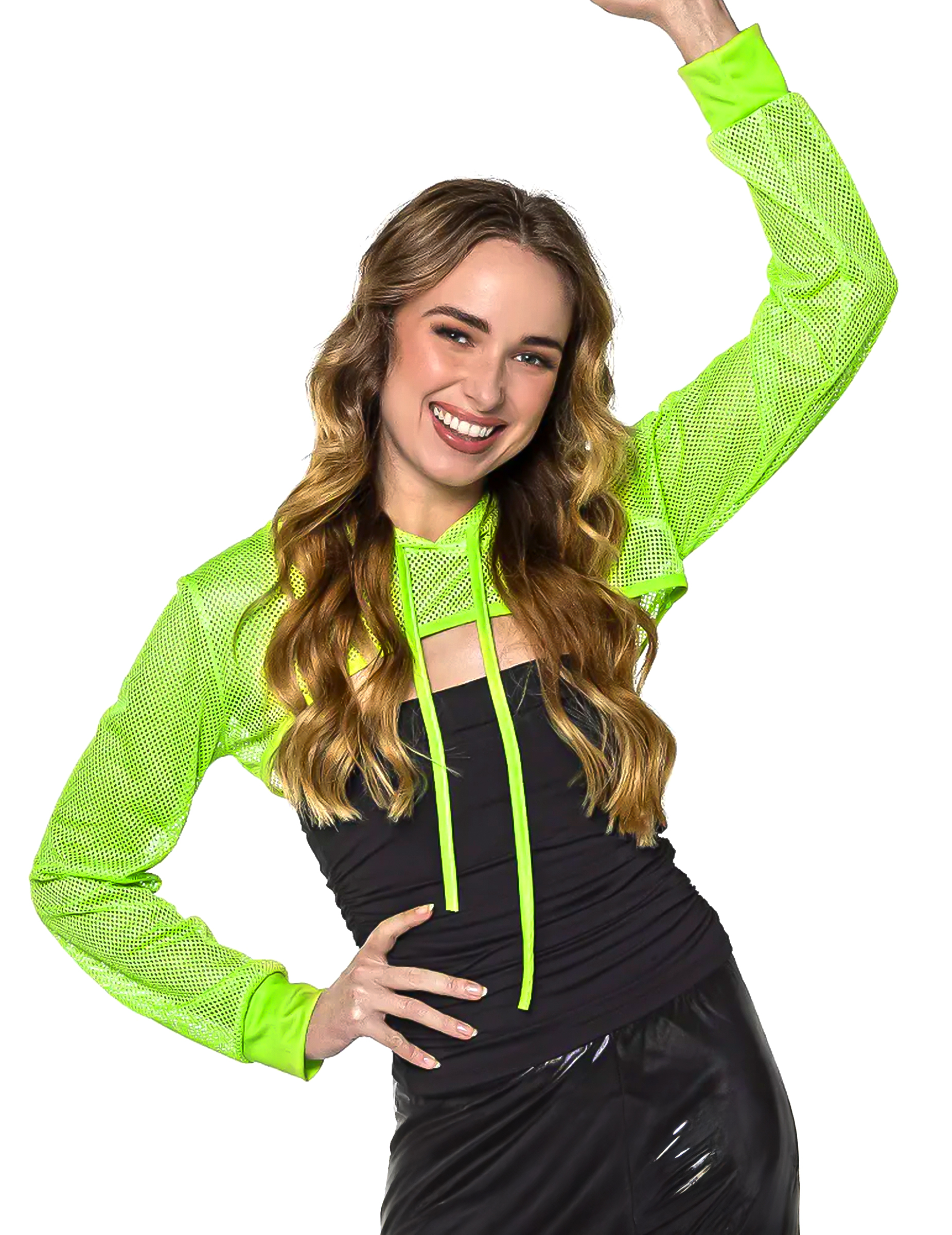 Neon-grüner Netz Bolero für Damen Neon-grüner Netz Bolero für Damen von BOLAND BV