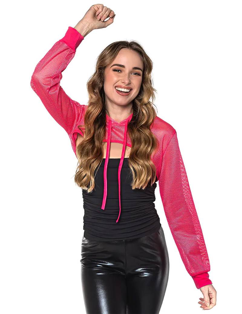 Neonrosa Netz-Bolero für Damen Neonrosa Netz-Bolero für Damen von BOLAND BV