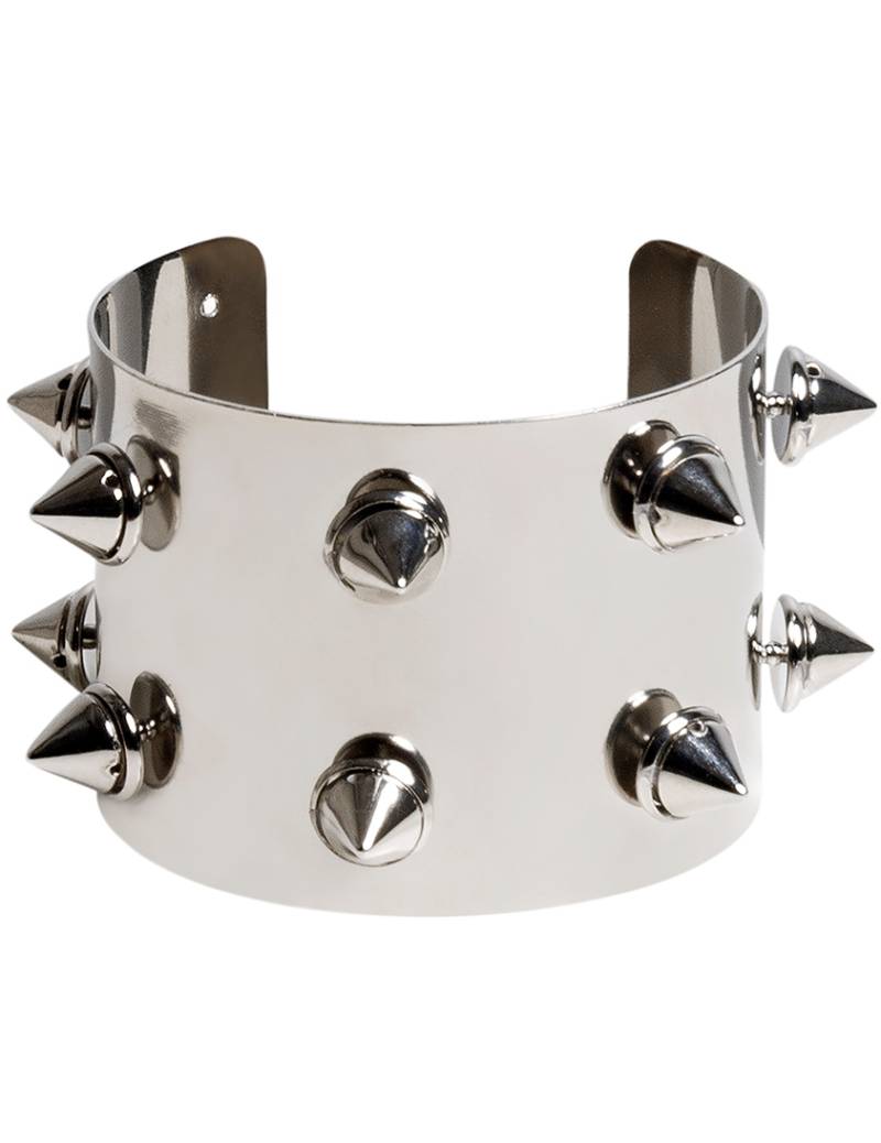 Nieten-Armband Punk-Schmuck silberfarben von BOLAND BV