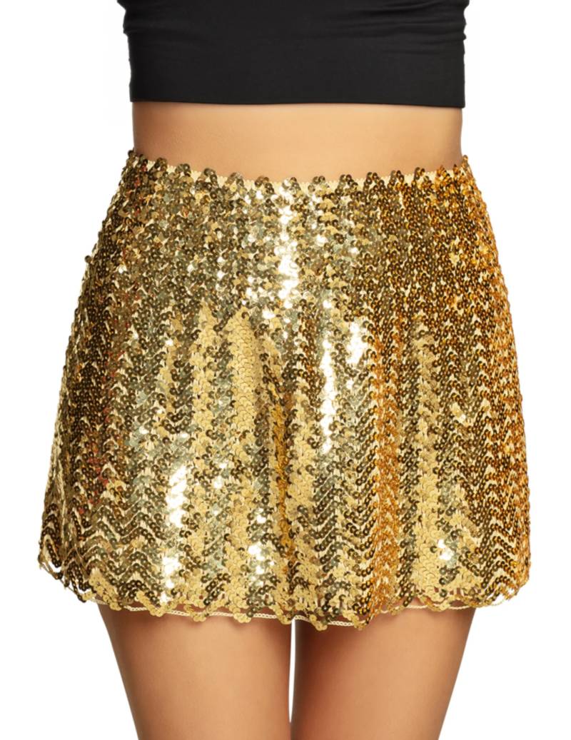Pailletten-Rock für Damen Accessoire gold von BOLAND BV