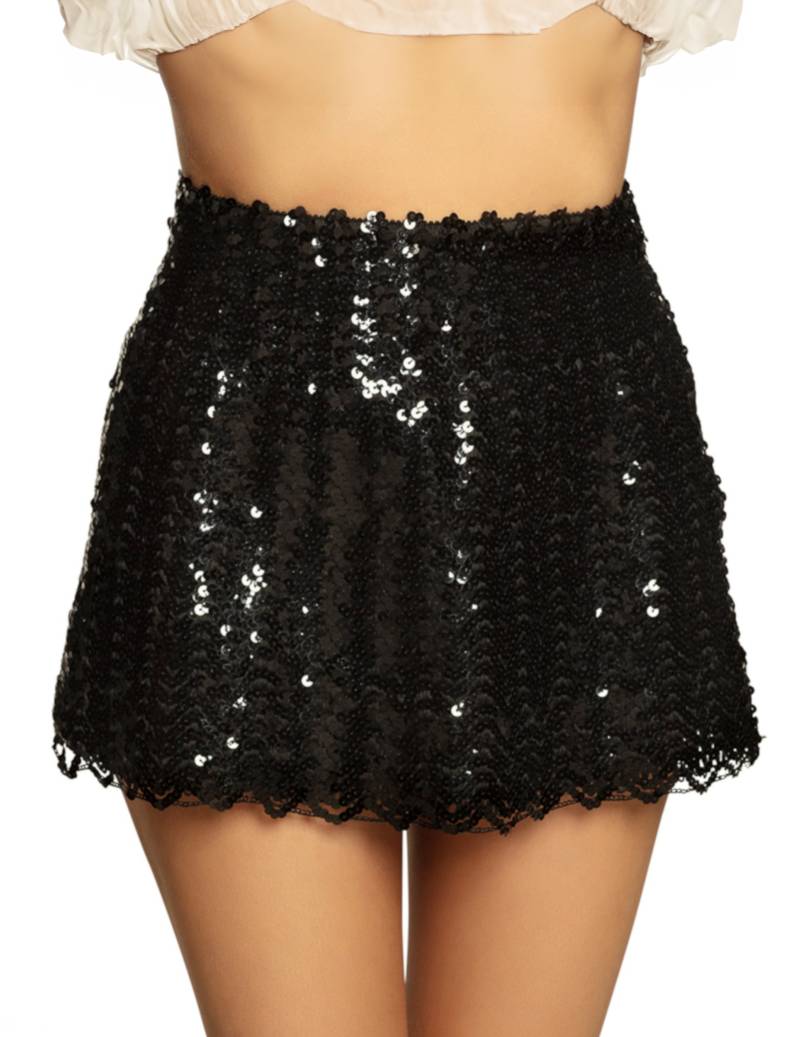 Pailletten-Rock für Damen Accessoire schwarz von BOLAND BV
