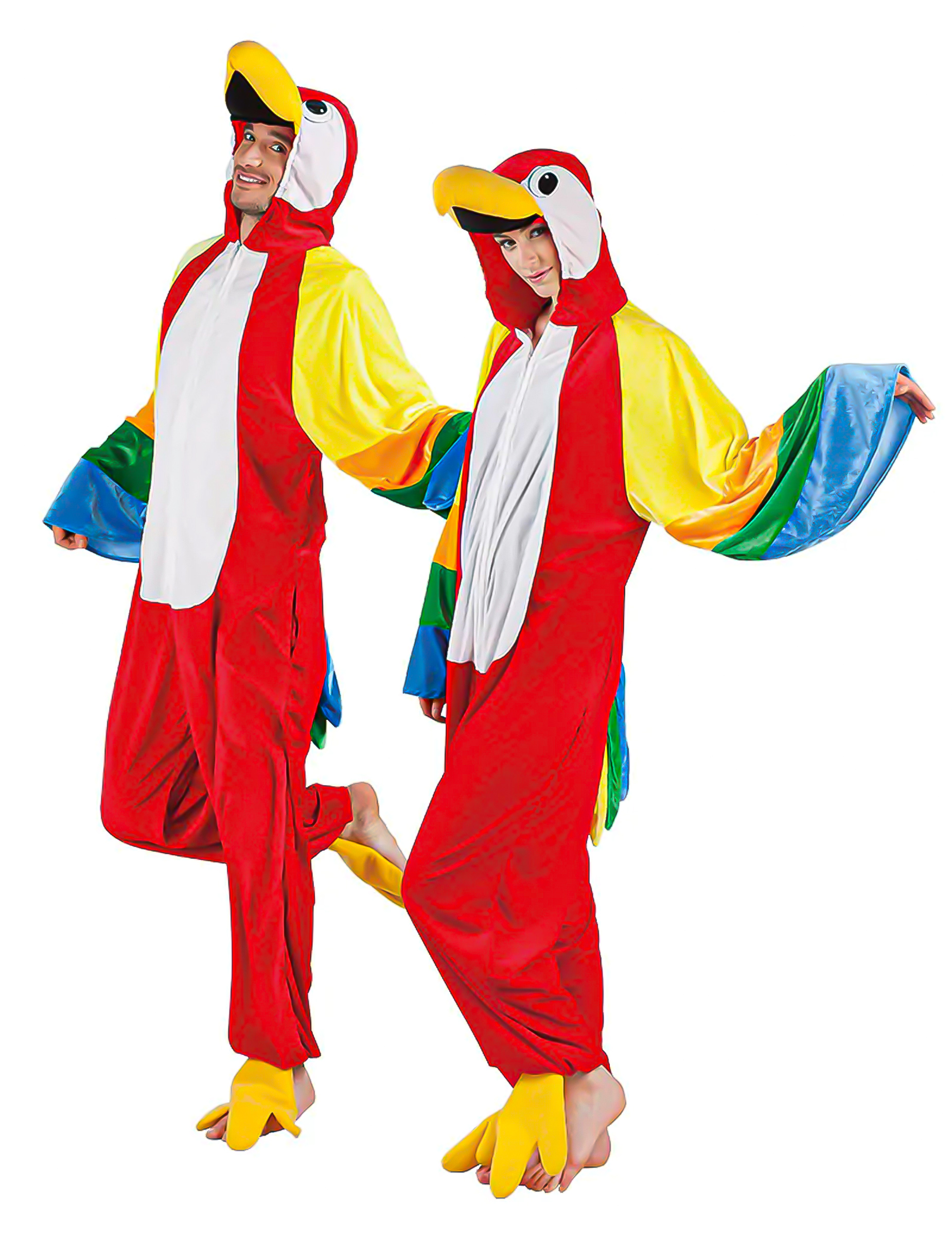 Papagei Tierkostüm-Overall bunt Papagei Tierkostüm-Overall bunt von BOLAND BV