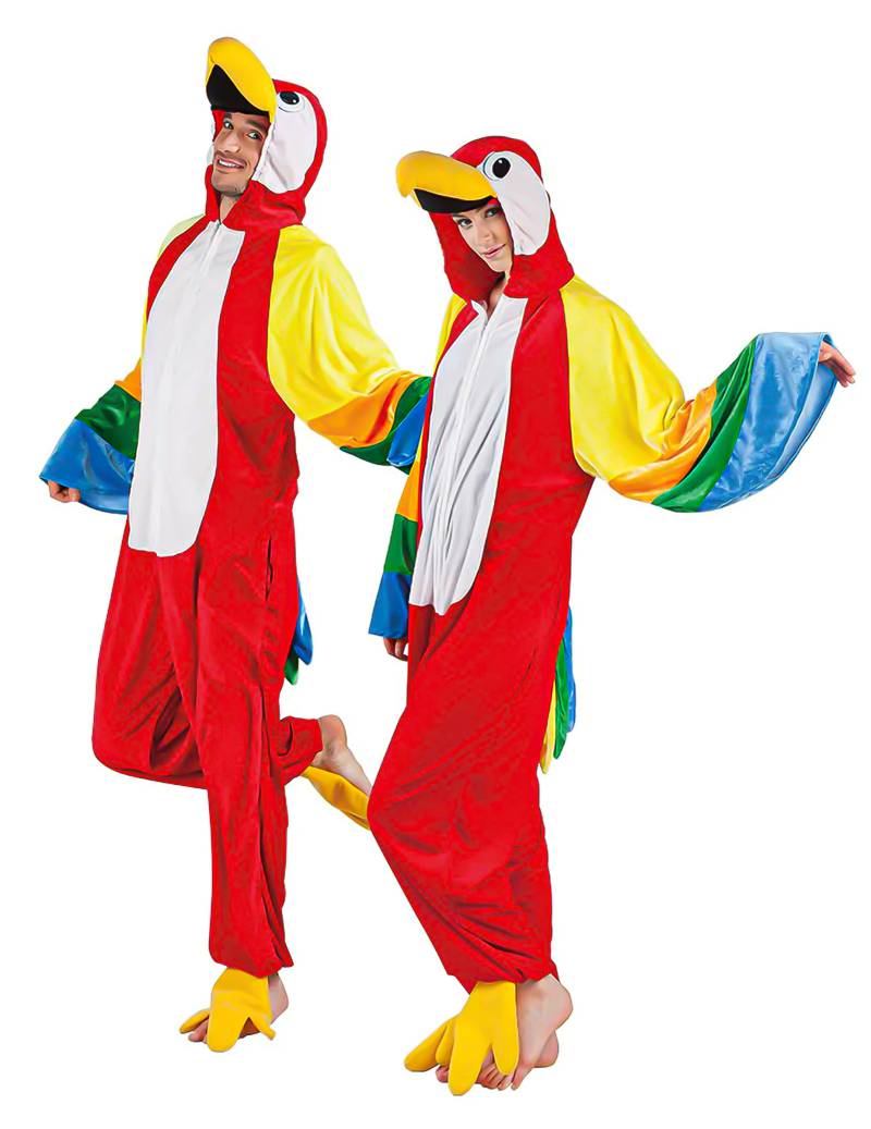 Papagei Tierkostüm-Overall bunt von BOLAND BV