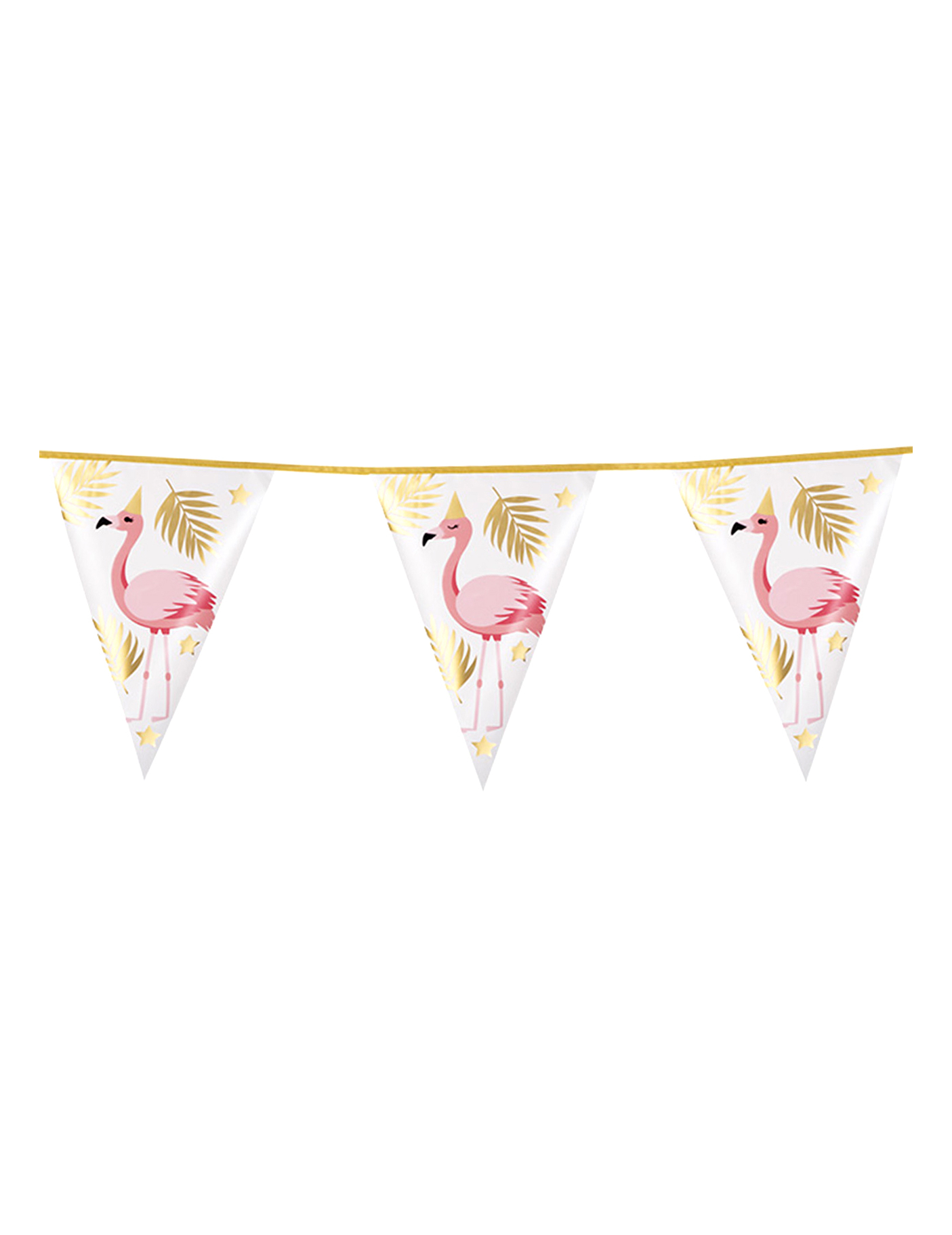 Partygirlande Flamingos und Palmen bunt 4 m Partygirlande Flamingos und Palmen bunt 4 m von BOLAND BV