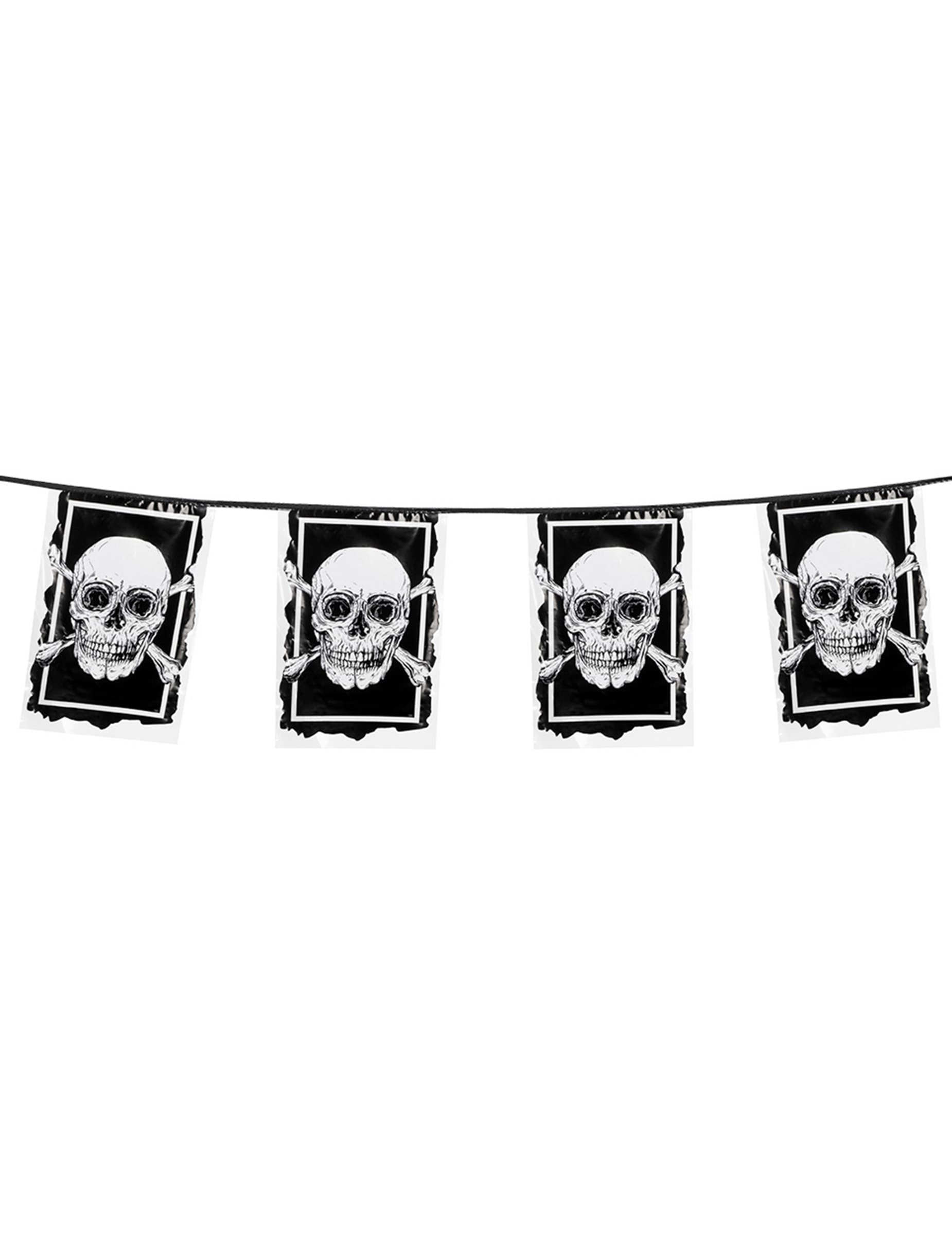 Piraten-Wimpelgirlande Jolly Roger 30 x 20 cm Piraten-Wimpelgirlande Jolly Roger 30 x 20 cm von BOLAND BV