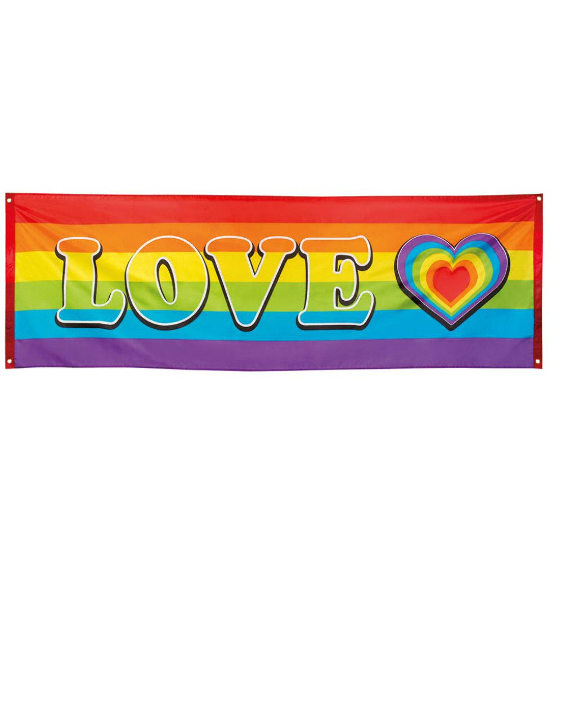 Regenbogen Flagge Love Party-Deko bunt 74x220cm von BOLAND BV