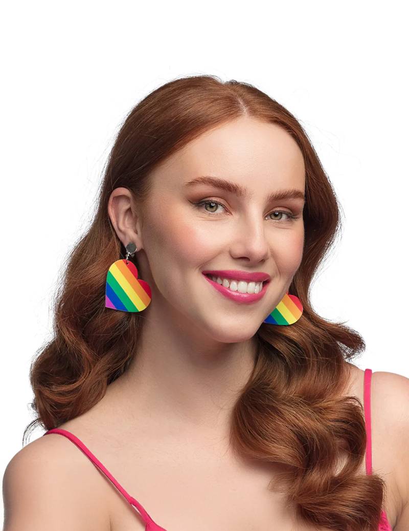 Regenbogen Herz Ohrringe von BOLAND BV