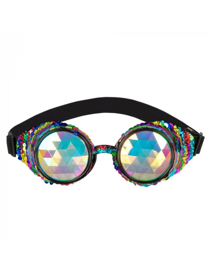 Regenbogen-Partybrille für Erwachsene 80er-Jahre bunt von BOLAND BV