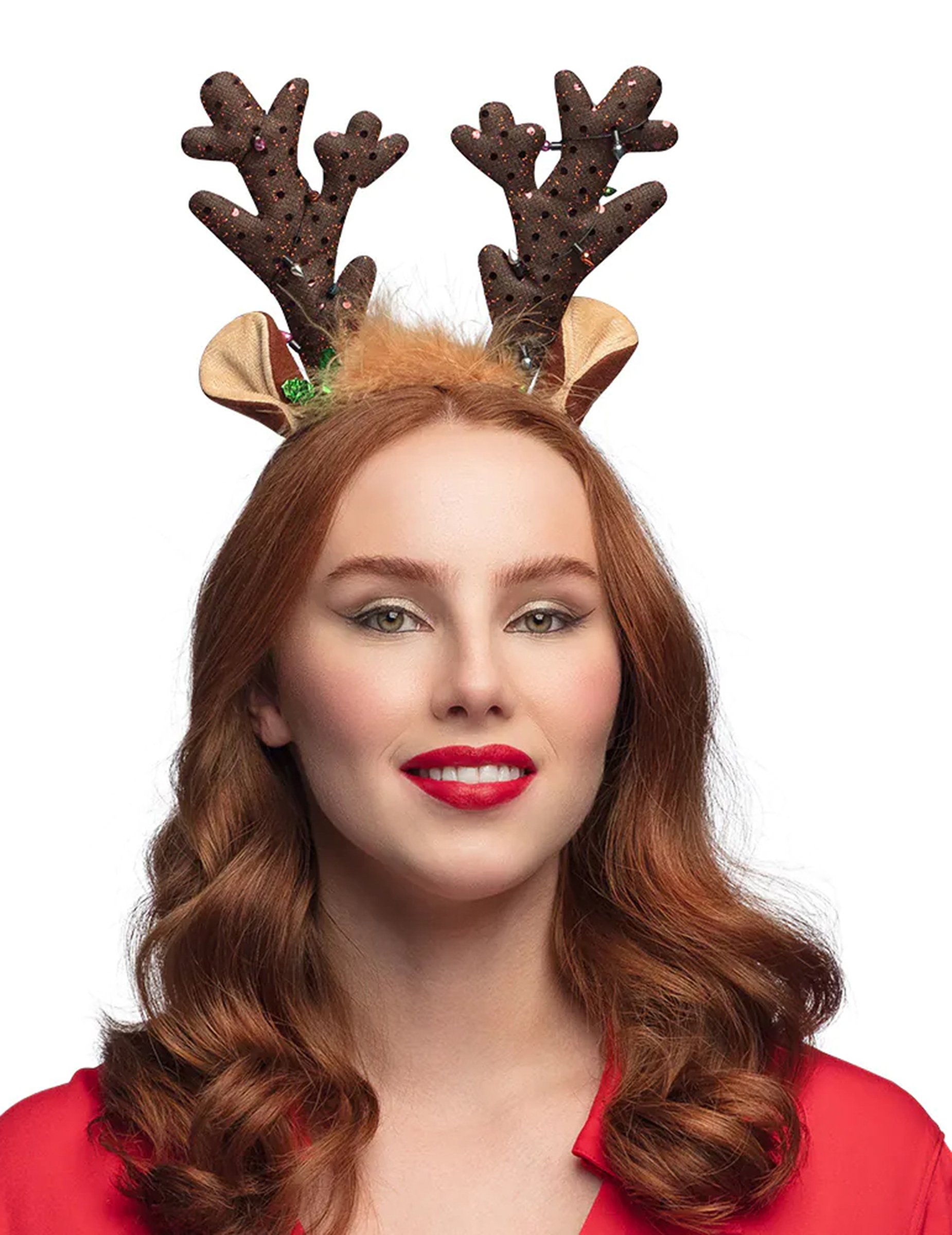 Rentiergeweih Haarreif mit LED Lichterkette für Weihnachten Rentiergeweih Haarreif mit LED Lichterkette für Weihnachten von BOLAND BV